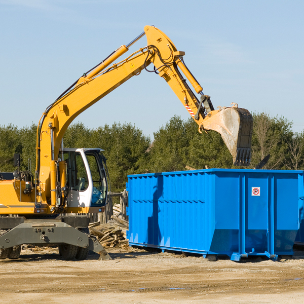 can i choose the location where the residential dumpster will be placed in Hickory